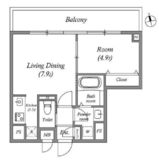 コスモグラシア内神田 602 間取り図