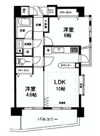 ライオンズステージ麻布 12階 間取り図