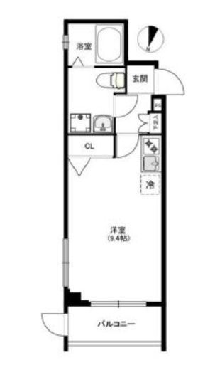 クリアルプレミア目黒 (CREALpremier目黒) 1階 間取り図