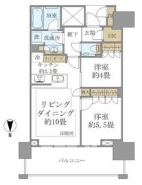 ベイズタワー＆ガーデン 22階 間取り図