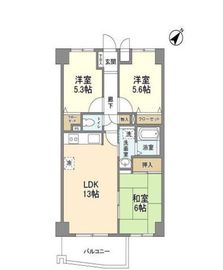 サント・コア目黒 305 間取り図