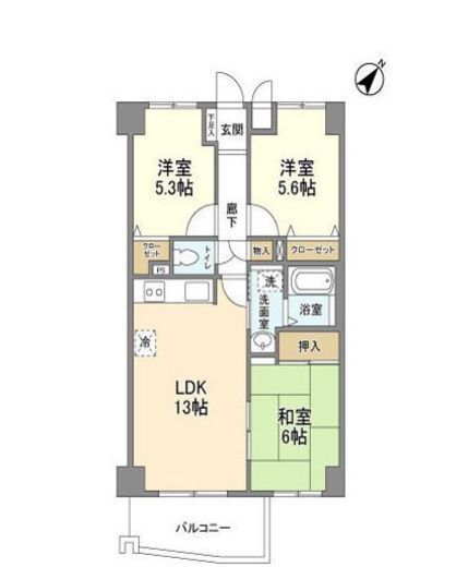 サント・コア目黒 403 間取り図