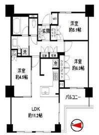 オープンレジデンシア神楽坂 3階 間取り図