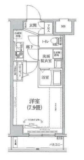 ティモーネ深川リーヴァ 6階 間取り図