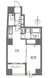プラティーク新宿原町 401 間取り図