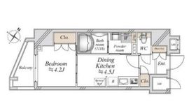 ミリアレジデンス茗荷谷 402 間取り図