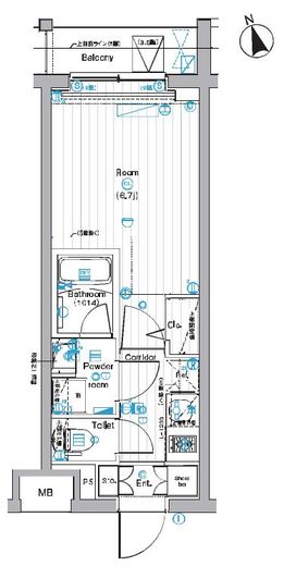 PREMIUM CUBE G 白金台 (プレミアムキューブジー白金台) 1階 間取り図