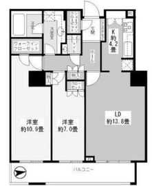 白金タワー 36階 間取り図