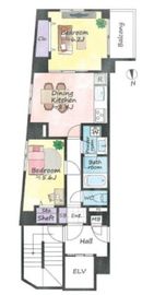 イデアール白金 3階 間取り図