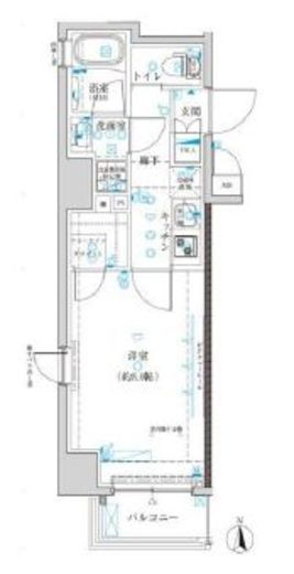 ヴァースクレイシア菊川ステーションサイト 4階 間取り図
