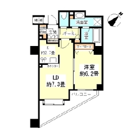 渋谷神山町レジデンス 1303 間取り図