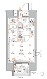 クレイシアIDZ蒲田 5階 間取り図