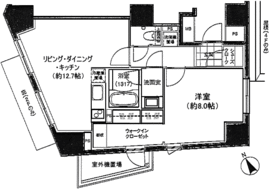 パークハビオ元麻布 902 間取り図