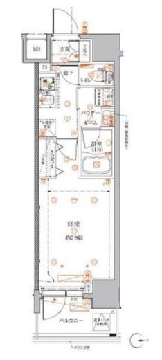 クレイシアIDZ蒲田 6階 間取り図