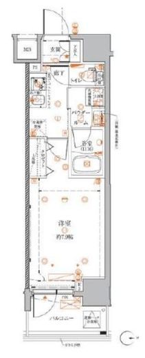 クレイシアIDZ蒲田 7階 間取り図