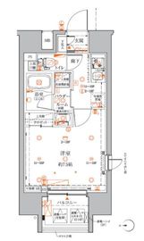 クレイシアIDZ蒲田 7階 間取り図