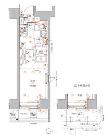 クレイシアIDZ蒲田 8階 間取り図
