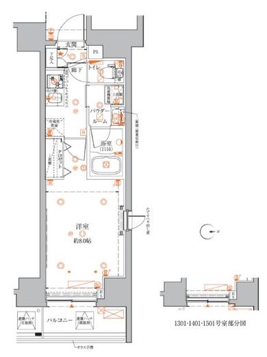クレイシアIDZ蒲田 11階 間取り図
