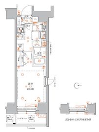 クレイシアIDZ蒲田 11階 間取り図