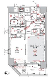 クレイシアIDZ蒲田 14階 間取り図