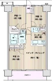 エスティメゾン豊洲レジデンス A716 間取り図