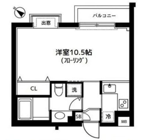 BIT代々木公園RAVENNA (ビット代々木公園ラヴェンナ) 3階 間取り図