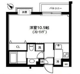 BIT代々木公園RAVENNA (ビット代々木公園ラヴェンナ) 3階 間取り図