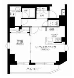 クレイシア五反田駅前 14F1 間取り図