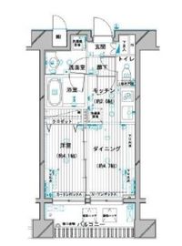 デュオ・スカーラ蒲田2 7階 間取り図