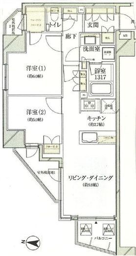 プレシス東陽町 5階 間取り図