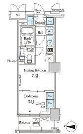 パークアクシス本所吾妻橋サウスレジデンス 512 間取り図