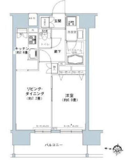 パークキューブ板橋本町 1006 間取り図