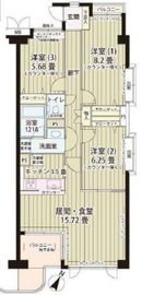 グランフォート目黒 108 間取り図