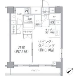 パークハビオ東向島 1102 間取り図