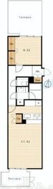 ザ・クレイン池田山 101 間取り図