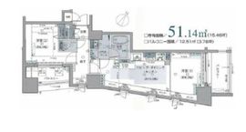 グランベル西早稲田ラフィーネ 7階 間取り図