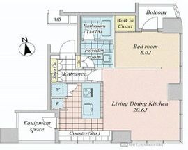 グランドメゾン西麻布 8階 間取り図