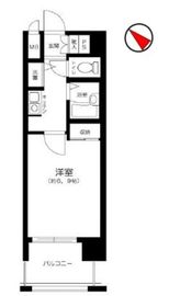 ヴィア・シテラ赤坂 5階 間取り図