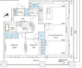 東京ミッドタウン八重洲セントラルスクエア 701 間取り図