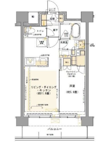 コムレジ赤羽 603 間取り図