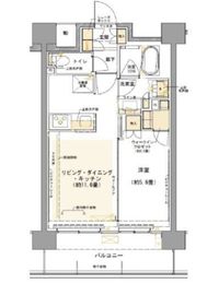 コムレジ赤羽 603 間取り図