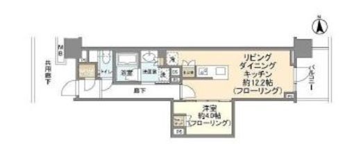 プラウド高田馬場 3階 間取り図