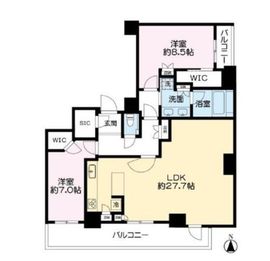 パークコート乃木坂ザタワー 18階 間取り図