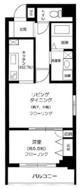 コアーズ勝どき 4階 間取り図