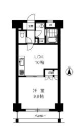 シティプラザ恵比寿 6階 間取り図