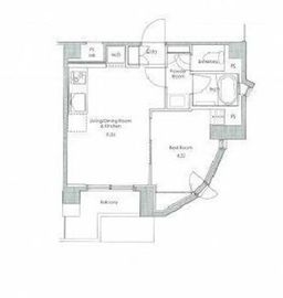 ソサエティ荏原中延 702 間取り図