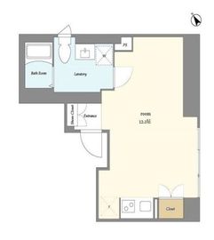 ソリッドブルー門前仲町 102 間取り図