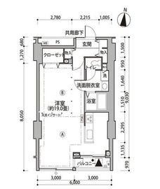 東雲キャナルコートCODAN 11-1307 間取り図
