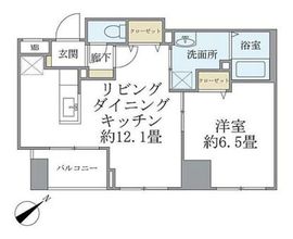 ステーションフロント浅草 5階 間取り図