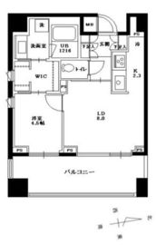 グランドメゾン三軒茶屋プレイス 1階 間取り図